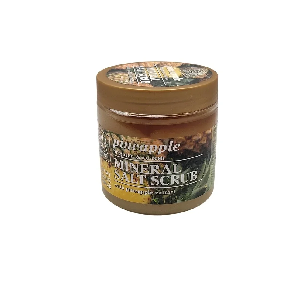 Dead Sea Collection Pineapple Mineral Salt Scrub 23.7 oz Brighten Refresh Body
